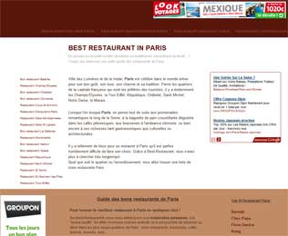 Guide restaurants Paris : Best Restaurant Paris